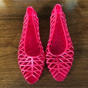 Los Angeles Apparel Peep-toe Jellies